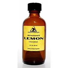 Lemon essential oil aromatherapy 100% pure natural glass bottle 2.0 oz, 59 ml