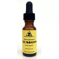 Huile essentielle de citron aromathérapie 100% pur compte-gouttes en verre naturel 0,5 oz, 15 ml