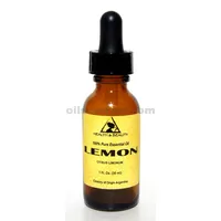 Aceite esencial de limón aromaterapia 100% puro gotero de vidrio natural 1.0 oz, 30 ml
