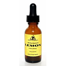 Lemon essential oil aromatherapy 100% pure natural glass dropper 1.0 oz, 30 ml