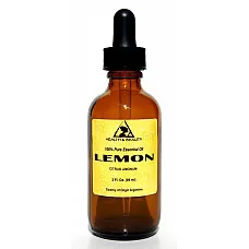 Lemon essential oil aromatherapy 100% pure natural glass dropper 2.0 oz, 59 ml