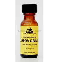Aceite esencial de hierba de limón aromaterapia natural 100% puro vidrio bott 0.5 oz, 15 ml