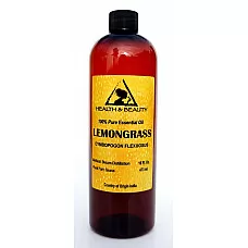 Aceite esencial de hierba de limón aromaterapia natural 100% puro 16 oz