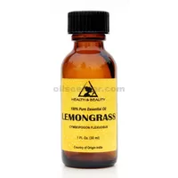 Aceite esencial de hierba de limón aromaterapia natural 100% botella de vidrio puro 1 oz, 30 ml