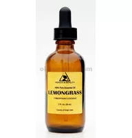 Aceite esencial de hierba de limón aromaterapia natural 100% puro vidrio gota 2 oz, 59 ml