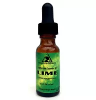 Aceite esencial de lima aromaterapia 100% puro gotero de vidrio natural 0.5 oz, 15 ml