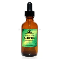 Aceite esencial de lima aromaterapia 100% puro gotero de vidrio natural 2.0 oz, 59 ml