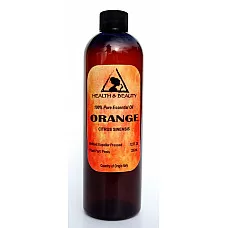 Aceite esencial de naranja aromaterapia orgánica natural 100% puro 12 oz