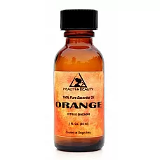 Aceite esencial de naranja aromaterapia orgánica botella de vidrio 100% puro 1 oz, 30 ml