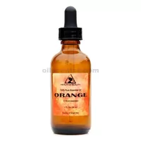huile essentielle d'orange organique aromathérapie 100% pur compte-gouttes en verre de 2oz 59 ml