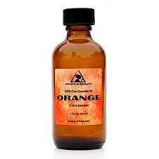 Aceite esencial de naranja aromaterapia orgánica 100% botella de vidrio puro 2 oz, 59 ml