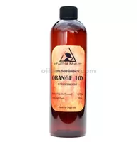 Naranja 10x (10 veces) aceite esencial aromaterapia orgánica natural 100% puro 12 oz