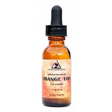 Orange 10x (10 fold) essential oil organic aromatherapy glass dropper 1 oz 30 ml