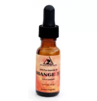 Naranja 5x (5 veces) aceite esencial aromaterapia orgánica gotero de vidrio 0.5 oz 15 ml