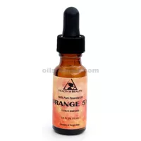 Naranja 5x (5 veces) aceite esencial aromaterapia orgánica gotero de vidrio 0.5 oz 15 ml