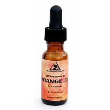 Naranja 5x (5 veces) aceite esencial aromaterapia orgánica gotero de vidrio 0.5 oz 15 ml