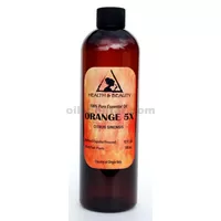 Orange 5x (5 fold) essential oil organic aromatherapy natural 100% pure 12 oz
