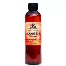 Naranja 5x (5 veces) aceite esencial aromaterapia orgánica natural 100% puro 4 oz