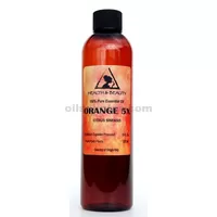 Orange 5x (5 fold) essential oil organic aromatherapy natural 100% pure 8 oz