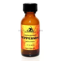 Peppermint essential oil aromatherapy natural 100% pure glass bottle 1 oz, 30 ml