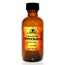 Aceite esencial de menta aromaterapia natural botella de vidrio 100% puro 2 oz, 59 ml