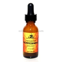 Peppermint aromathérapie huile essentielle verre pur 100% naturel compte-gouttes 1 oz 30 ml