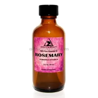 Aceite esencial de romero aromaterapia natural 100% botella de vidrio puro 2.0 oz, 59 ml