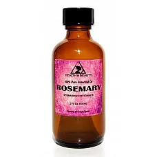Aceite esencial de romero aromaterapia natural 100% botella de vidrio puro 2.0 oz, 59 ml