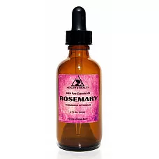 Romero aceite esencial aromaterapia natural 100% puro gotero de vidrio 2 oz, 59 ml