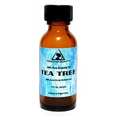 Aceite esencial de árbol de té aromaterapia natural 100% botella de vidrio puro 1.0 oz, 30 ml