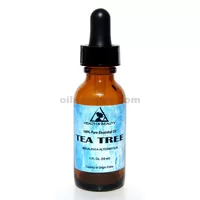 Tea tree essential oil aromatherapy natural 100% pure  glass dropp 1.0 oz, 30 ml