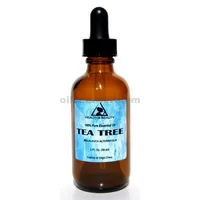 Aceite esencial de árbol de té aromaterapia natural 100% puro vidrio gota 2.0 oz, 59 ml