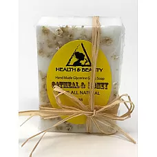 Avena, miel, aceite de coco, barra de jabón hecha a mano, todo el cuerpo hidratante natural