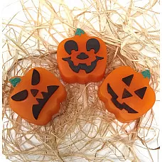 Pastel de calabaza glicerina de halloween jabón hecho a mano 1 barra cuerpo hidratante natural
