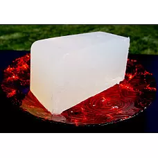 Base de jabón de glicerina orgánica transparente ultra clara derretida y vertida 100% pura 10 lb