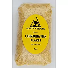 Carnauba wax - T1 organic flakes brazil pastilles beards premium 100% pure 2 oz