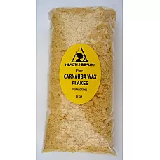 Carnauba wax - T1 organic flakes brazil pastilles beards premium 100% pure 8 oz