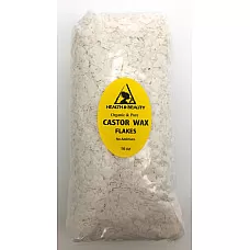 Hojuelas de cera de ricino, granos de pastillas veganas orgánicas premium natural puro 16 oz, 1 lb