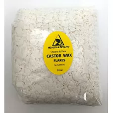 Hojuelas de cera de ricino orgánico veganas pastillas de perlas premium natural 100% puro 24 oz