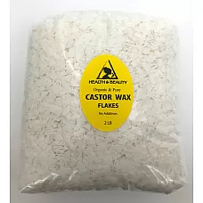 Hojuelas de cera de ricino orgánico veganas pastillas de perlas premium natural puro 32 oz, 2 lb