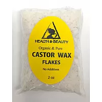 Castor wax flakes organic vegan pastilles beads premium natural 100% pure 2 oz