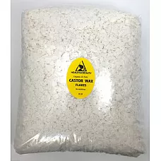 Hojuelas de cera de ricino orgánico perlas de pastillas veganas premium natural 100% puro 8 lb