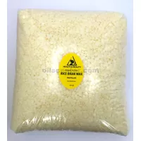 Rice bran wax organic flakes vegan beads vegetable pastilles 100% pure 10 lb