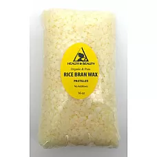 Cera de salvado de arroz, hojuelas orgánicas, granos veganos, pastillas vegetales, puro, 16 oz, 1 lb