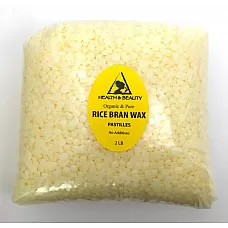 Cera de salvado de arroz, hojuelas orgánicas, granos veganos, pastillas vegetales, puro, 32 oz, 2 lb