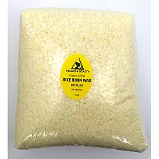 Cera de salvado de arroz, hojuelas orgánicas, granos veganos, pastillas vegetales 100% puras 5 lb
