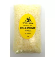 Rice bran wax organic flakes vegan beads vegetable pastilles 100% pure 8 oz