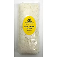 Pastillas veganas orgánicas de hojuelas de cera akosoy de soja dorada para hacer velas naturales 100% puras 8 oz