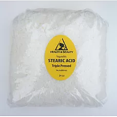 Pastillas vegetales de ácido esteárico triple prensadas barbas 100% puro 24 oz