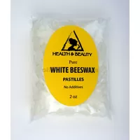 White beeswax bees wax organic pastilles beads premium 100% pure 2 oz